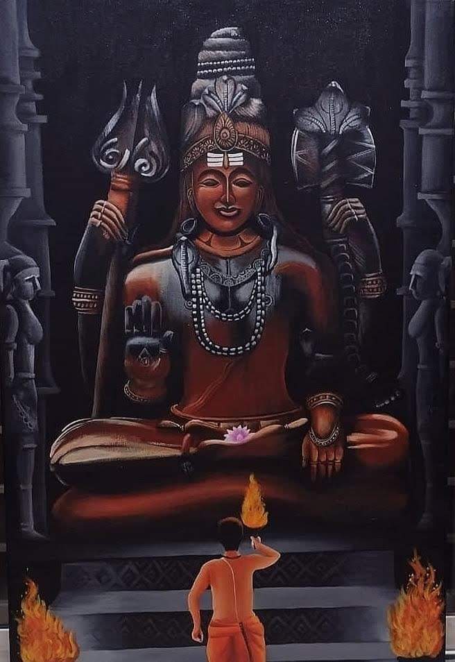 Hitarth_Dhebar's tweet photo. #HarHarMahadevॐ #Mahashivratri
Beautiful painting and worth tweeting even if @SonuSood denies.! 🙏
Painting Credit: wife of @DHYEY007
#AwesomePainting #Paint #Acrylic #Canvas #Canvasart #SonuSood
#HarHarMahadev https://t.co/2YuufKiJeR