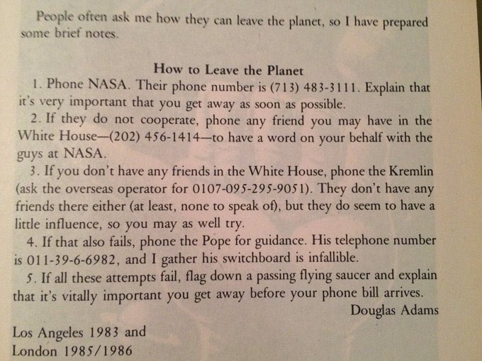 Happy Birthday Douglas Adams 