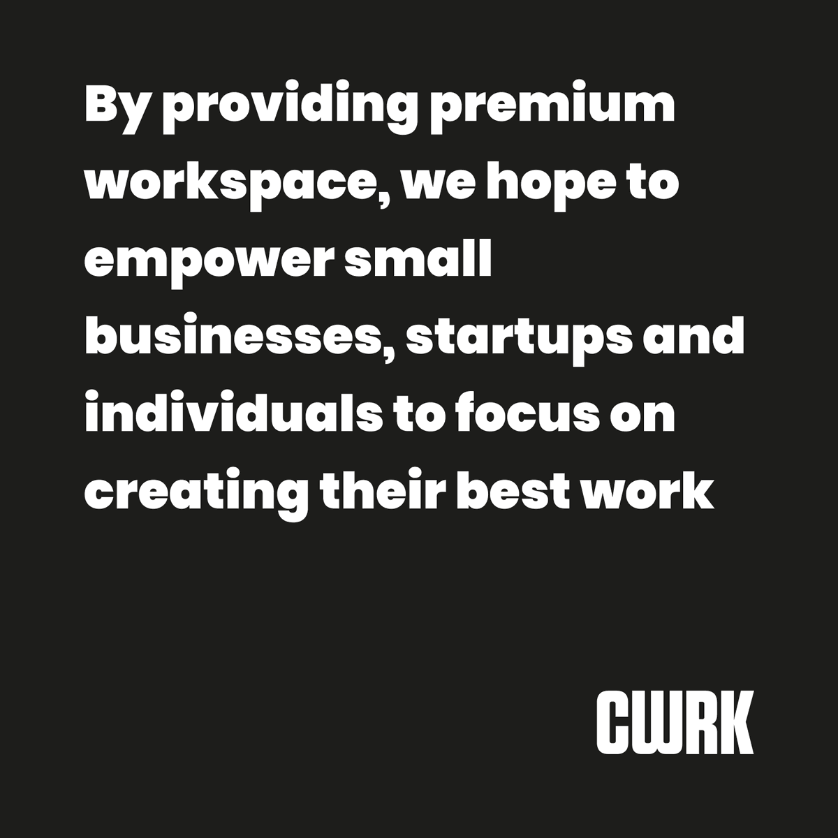 CWRK will offer the flexibility to grow &amp; evolve your business at the best possible value. 

wearecwrk.co.uk

#cowork #thursdaythoughts #workspace #flexibility #flexiblework #officespace