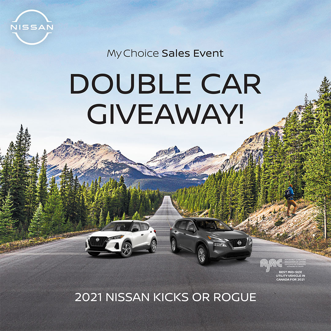 CornwallNissan (@cornwallnissan) on Twitter photo ๐๐๐ ๐ ๐๐๐ #๐๐๐๐๐๐! Visit #CornwallNissan for your chance to win a NEW 2021 #NissanROGUE or #NissanKICKS! Share with Friends - Family! Until Mar 31st!* ๐๐๐๐๐: 2021-nissan-double-car-giveaway.com/cornwall *See #Cornwall Nissan for details #MyChoiceSalesEvent #NissanMotors #NissanNEXT ๐๐๐ ๐ ๐๐๐ #๐๐๐๐๐๐! Visit #CornwallNissan for your chance to win a NEW 2021 #NissanROGUE or #NissanKICKS! Share with Friends - Family! Until Mar 31st!* ๐๐๐๐๐: 2021-nissan-double-car-giveaway.com/cornwall *See #Cornwall Nissan for details #MyChoiceSalesEvent #NissanMotors #NissanNEXT