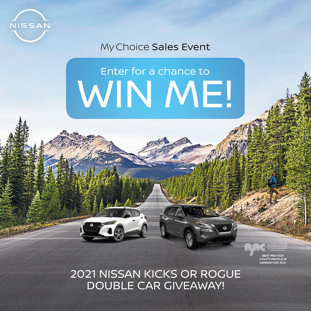 CornwallNissan (@cornwallnissan) on Twitter photo ๐๐๐ ๐ ๐๐๐ #๐๐๐๐๐๐! Visit #CornwallNissan for your chance to win a NEW 2021 #NissanROGUE or #NissanKICKS! Share with Friends - Family! Until Mar 31st!* ๐๐๐๐๐: 2021-nissan-double-car-giveaway.com/cornwall *See #Cornwall Nissan for details #MyChoiceSalesEvent #NissanMotors #NissanNEXT ๐๐๐ ๐ ๐๐๐ #๐๐๐๐๐๐! Visit #CornwallNissan for your chance to win a NEW 2021 #NissanROGUE or #NissanKICKS! Share with Friends - Family! Until Mar 31st!* ๐๐๐๐๐: 2021-nissan-double-car-giveaway.com/cornwall *See #Cornwall Nissan for details #MyChoiceSalesEvent #NissanMotors #NissanNEXT