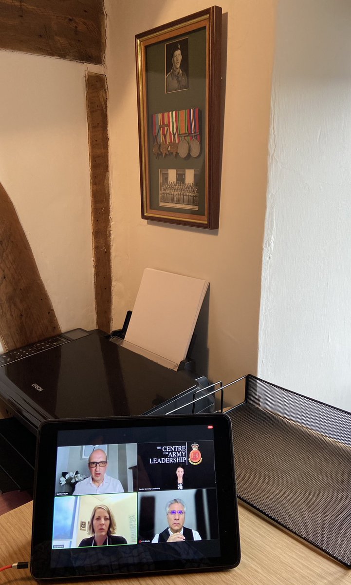Tyrone Urch (@urchtyrone) on Twitter photo What an exceptional “Remote Leadership” conference today laid on by <a href="/Army_Leadership/">🇬🇧 Centre for Army Leadership</a> <a href="/RMASandhurst/">Royal Military Academy Sandhurst</a>; awesome speakers and great chat. Thank you. What would my Grandfather have made of it I wonder? #Army #Leadership #COVID19 What an exceptional “Remote Leadership” conference today laid on by <a href="/Army_Leadership/">🇬🇧 Centre for Army Leadership</a> <a href="/RMASandhurst/">Royal Military Academy Sandhurst</a>; awesome speakers and great chat. Thank you. What would my Grandfather have made of it I wonder? #Army #Leadership #COVID19