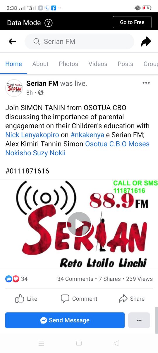 OsotuaC's tweet photo. @gricafrica @Wamuisho @AlexKimiri @Tannin14189000 @SerianFM Reaching out to more parents and communities through local radio talks on how they can participate in their children education.#osotuacbo positioning parents centrally in it's strategies to improve learning outcomes https://t.co/onOTZnYpzJ