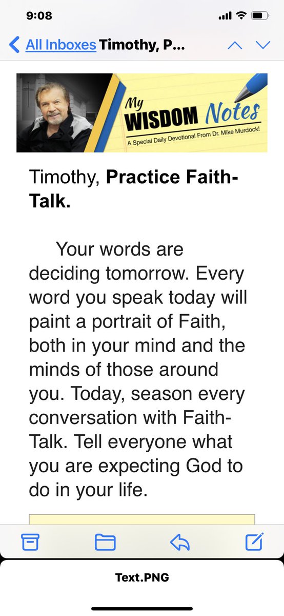 WordMedia's tweet photo. Do you receive @drmikemurdock โs daily #WisdomNotes ?
Highly recommended for every leader!
@wordmedia #PastorTimWalker
Sign up today!
https://t.co/dclWOfl7rV https://t.co/vYX1irLAXT
