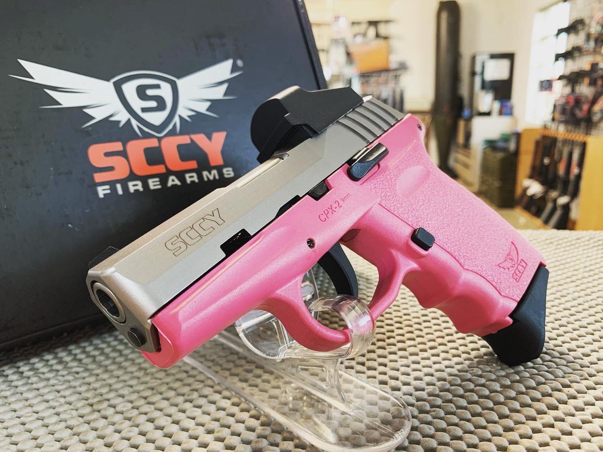 AmmoGear's tweet photo. SCCY in pink! AK pistol! And NAA mini revolver in stock today! 434-709-4501 #pistols #ak #zastava #cpx2 #pink #ct #crimsontrace #naa #northamericanarms #revovler #minirevolver #edc #selfdefense #gunsofinstagram #gunsgearandammo @gunsgearandammo https://t.co/HTUFSR8v7J https://t.co/Ohhbldwmj6