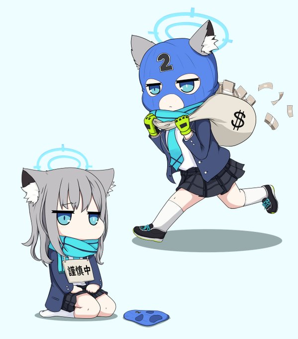 覆面シロコちゃん
#ブルーアーカイブ 
#シャーレ活動記録 