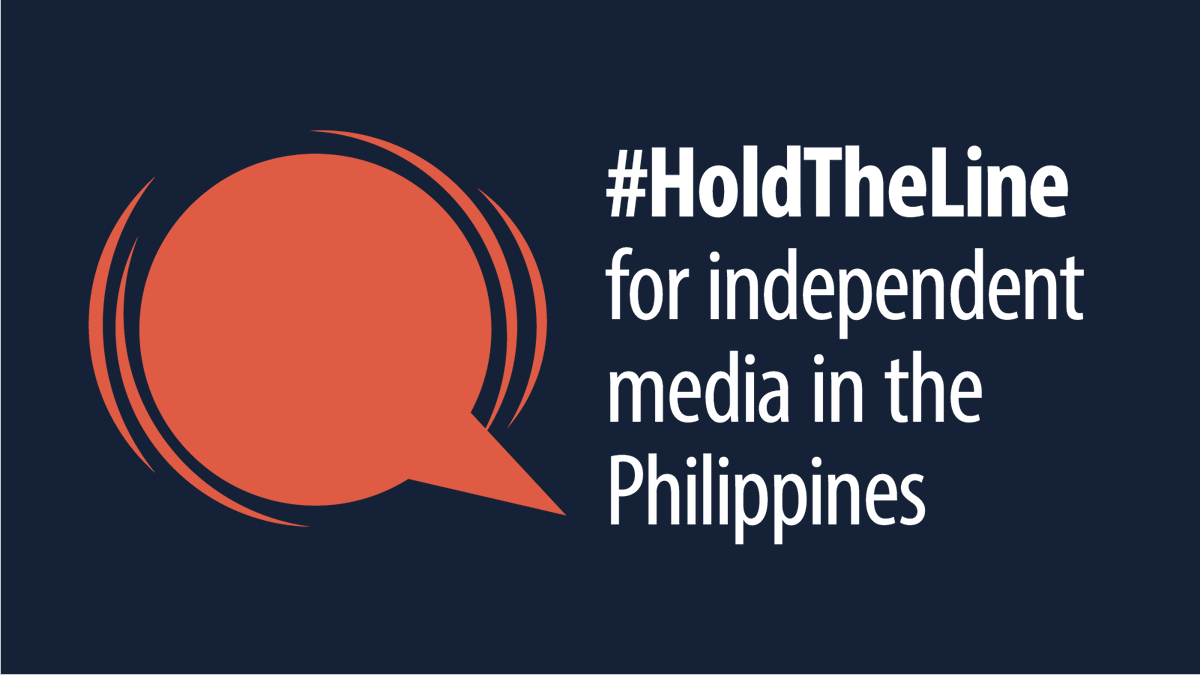 stephenk01's tweet photo. Independent journalists in the Philippines are being sent a chilling message: You are only safe in silence. 

@mariaressa knows this better than anyone. Join us and help her #HoldTheLine.

https://t.co/KoxCACrjYp #DefendPressFreedom #CourageOn https://t.co/6yGIlJDIUS