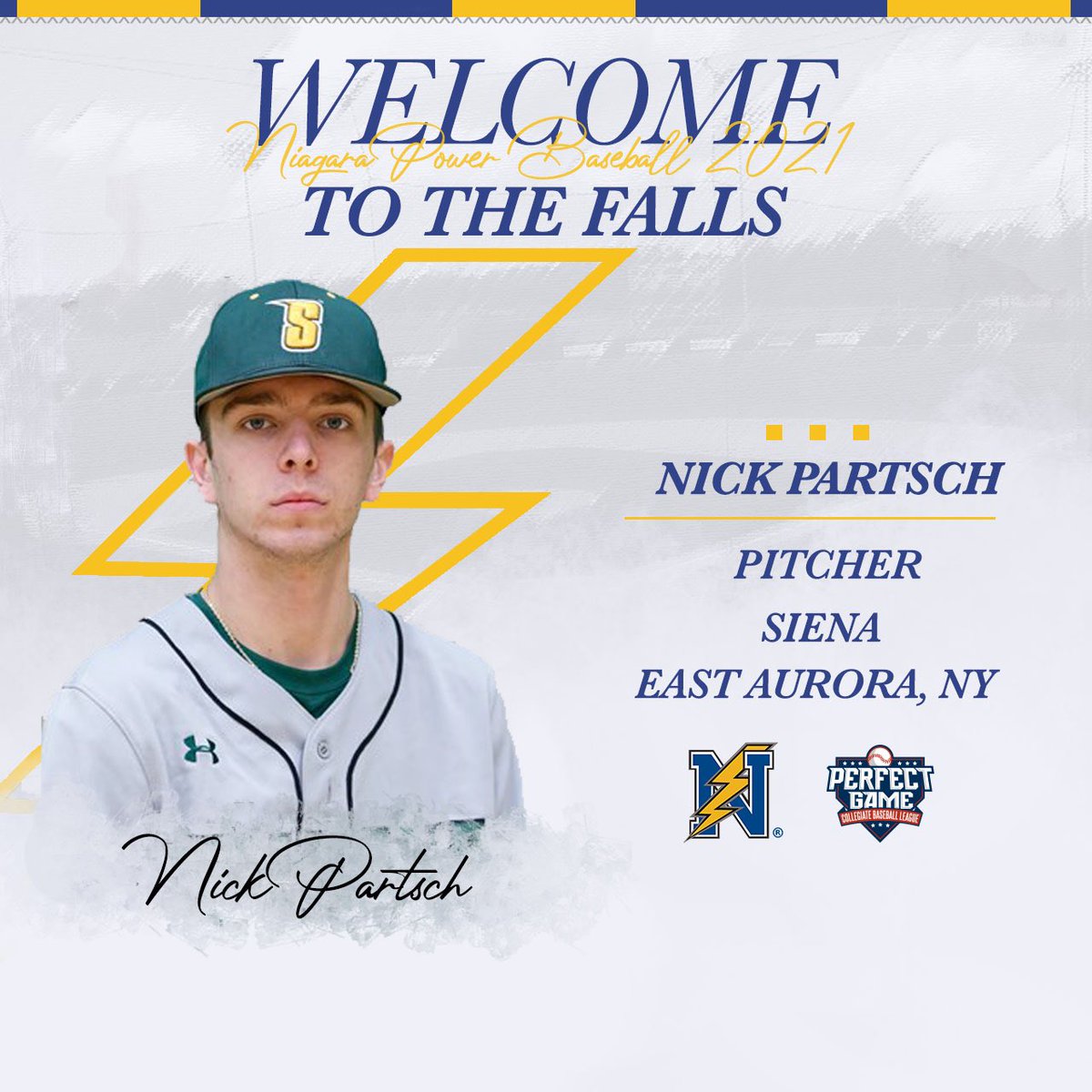 We are excited to welcome Nick Partsch of <a href="/SienaBaseball/">Siena Baseball</a> to the Falls for 2021!              #defendtheshop💈