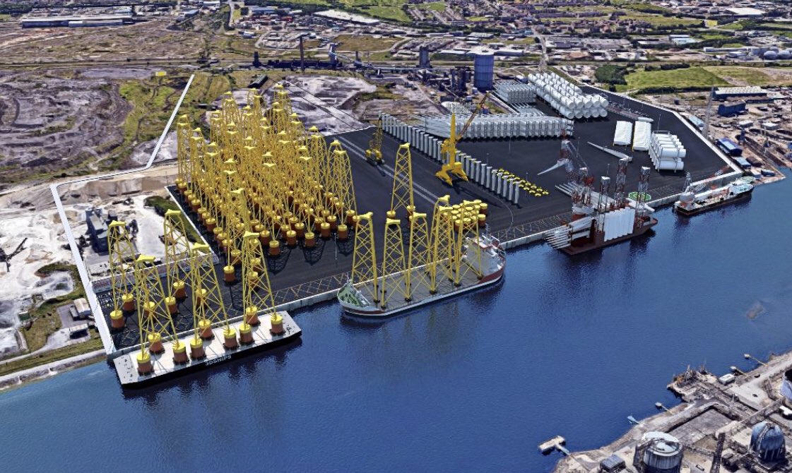 Two new ports on the Humber and on Teesside to build the next generation of offshore wind projects will be constructed as part of a £95m Government investment expected to create 6,000 new jobs in the North.