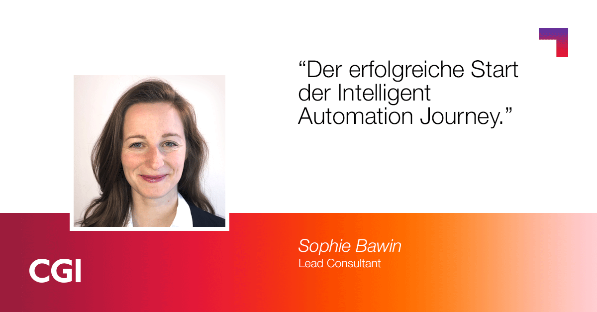 Wie #IntelligentAutomation die #Automatisierung von #Geschäftsprozessen vereinfacht und welches Potential noch dahintersteckt, erläutert Ihnen unsere Kollegin Sophie Bawin in ihrem Blog. Lesen Sie mehr de.cgi.com/de/blog/roboti…