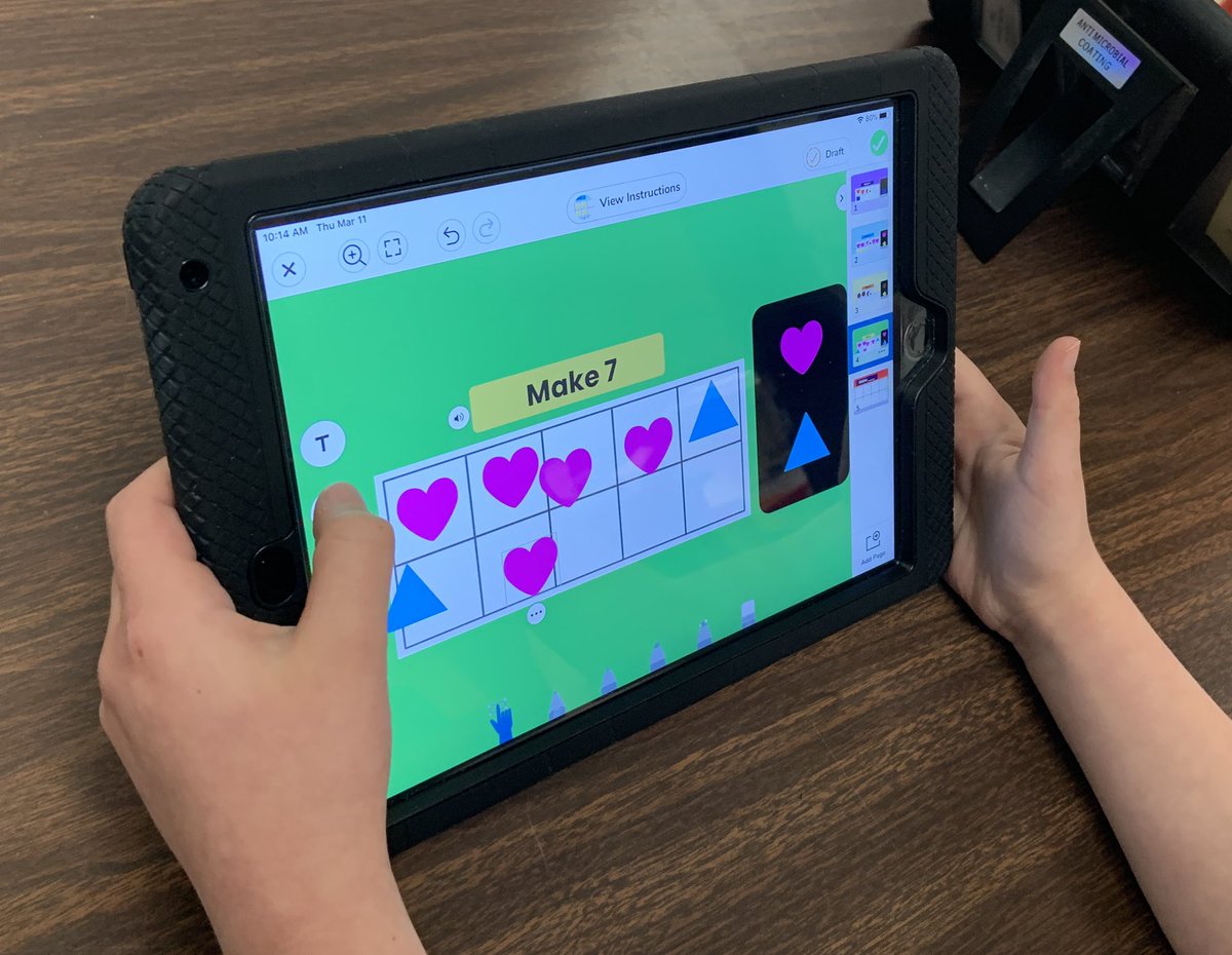 ITRTtinytech's tweet image. Kindergarten students practice making parts of a whole using @Seesaw. They created their own shape combinations then recorded their voice explaining how their shapes made a whole number together. @HanoverSchools #mathchat