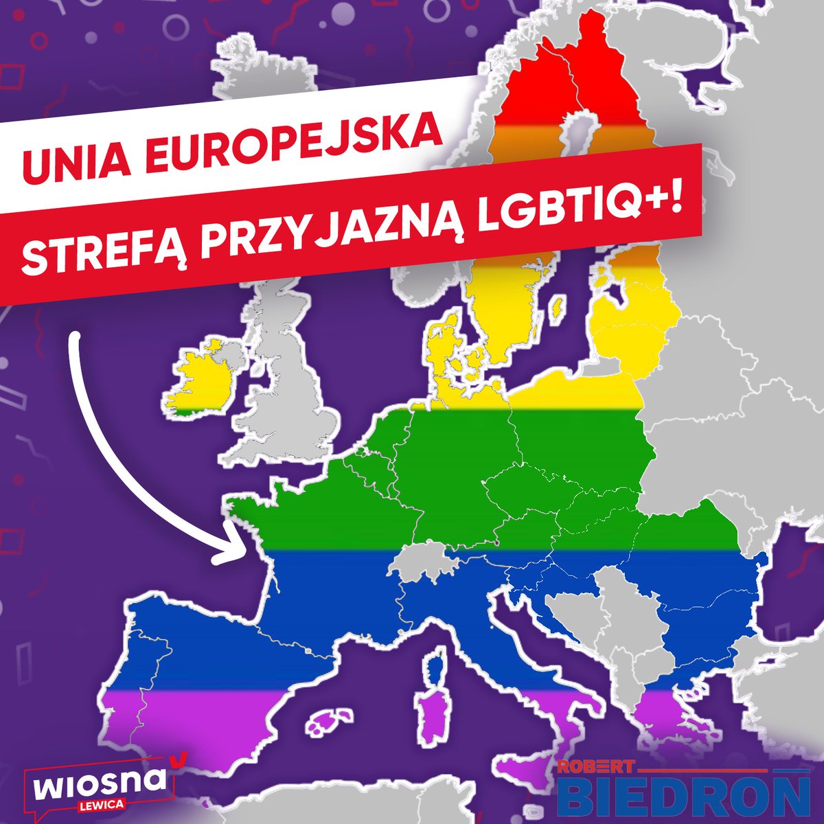 RobertBiedron's tweet photo. ✅492
❌141
⚪46
Mamy to! Parlament Europejski, przytłaczającą większością, właśnie zatwierdził historyczną rezolucję. Panie i Panowie, od dzisiaj jesteście dumnymi obywatelami i obywatelkami europejskiej strefy wolności dla osób LGBTIQ‼

#LGBTIQFreedomZone 🏳️‍🌈 https://t.co/sFZGH2w3VB