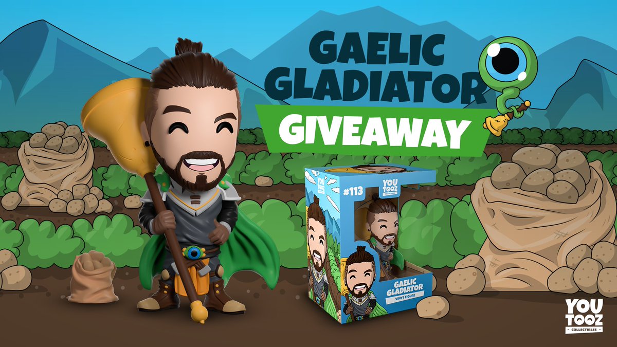 🔥 GIVEAWAY TIME 🔥

You want a Gaelic Gladiator of your own right?! Then just RT this tweet and follow @youtooz to be in with a chance to win one. 

1 winner for every 1k retweets!