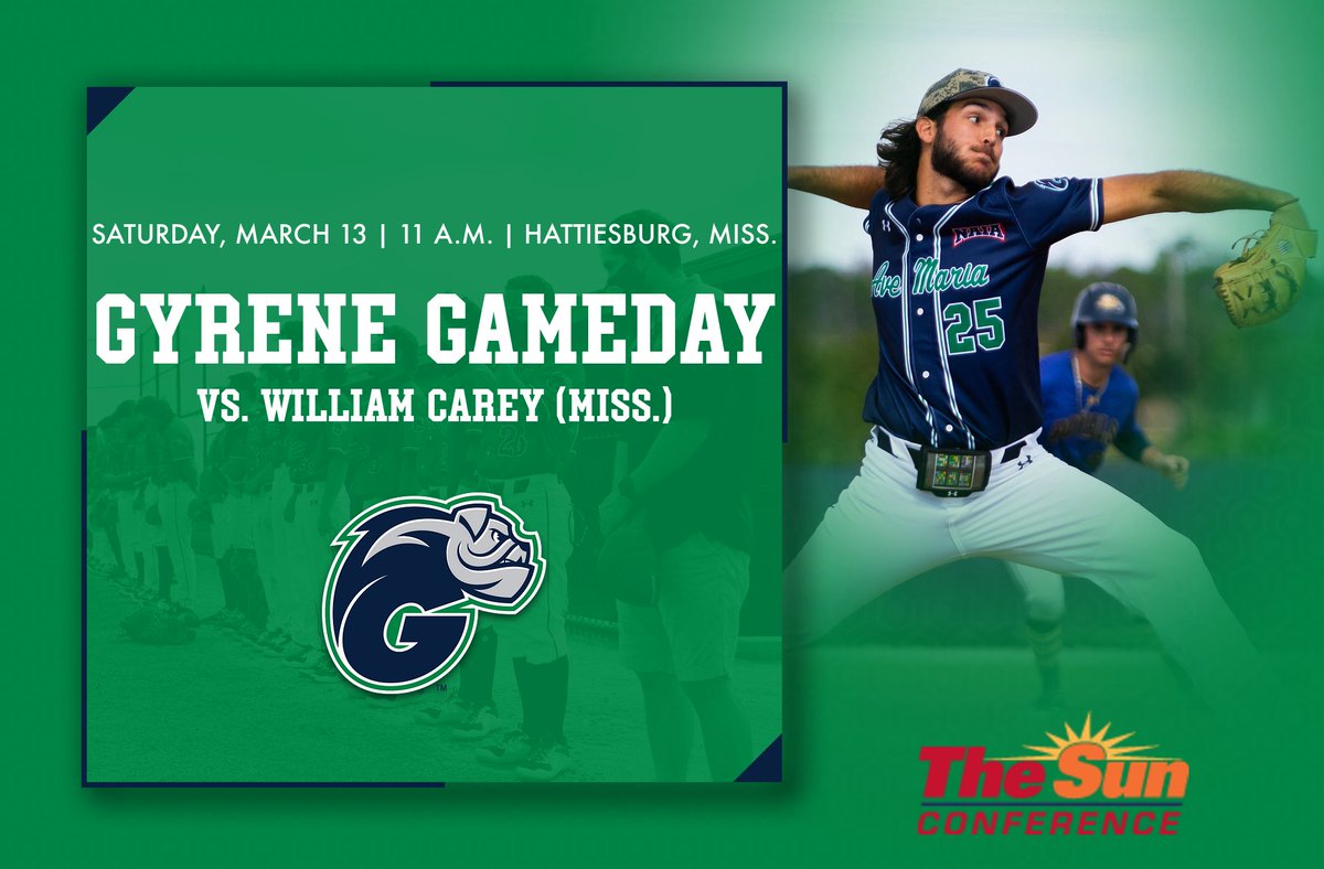 GyreneBaseball's tweet photo. Gyrene Baseball ⚾️ Gameday!

FOLLOW LIVE ONLINE 👇

📍➡️ at William Carey (Miss.) (DH)
⏰➡️ 11 a.m. (EST)
📈➡️ https://t.co/vYpiFZCmQy (Live Stats)

#GyreneParadise 🙏🌴⚾️ https://t.co/BfDj5yzOZd