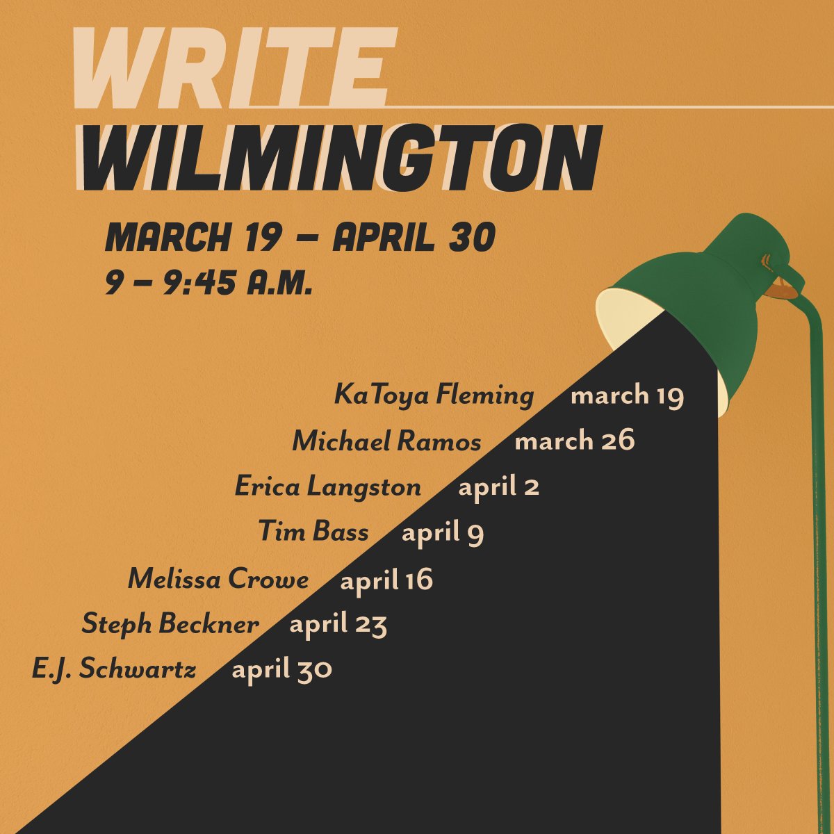 Join us for #WriteWilmington, a series of free writing sessions open to the public and led by #UNCWCRW faculty and graduate students. The first session will be led by publishing faculty <a href="/_SaidTheKat/">Kat</a> on Thursday, March 19. Let's write together! 

uncw.edu/writers/writew…