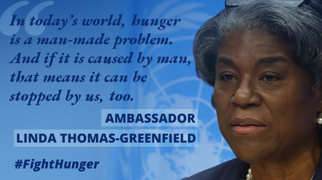 I am asking the UN Security Council to put an end to the violence of hunger. #FightHunger
