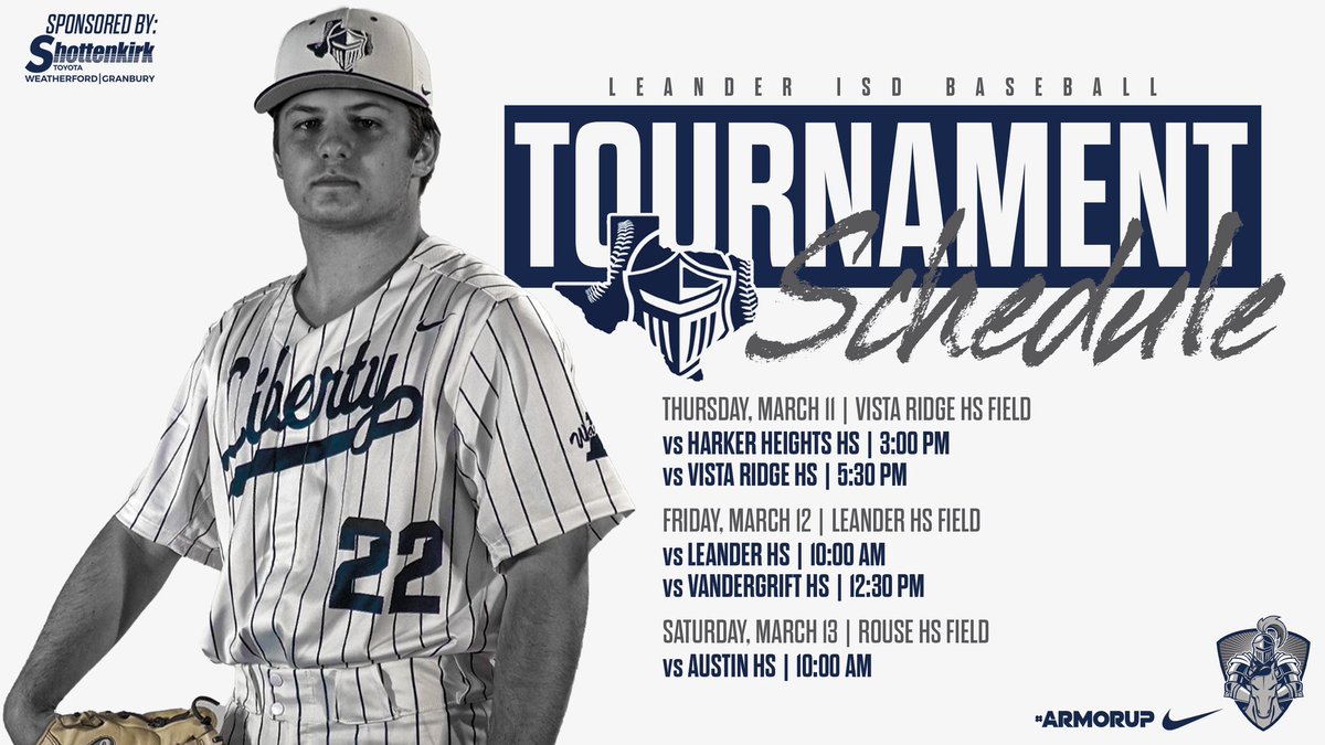 NavyOut's tweet photo. 🚨GAMEDAY🚨
⚾️@LCSBaseball 
🆚 Leander ISD Tournament 
📍 Leander ISD

#ARMORUP | #FORHIM https://t.co/stAr31b25p