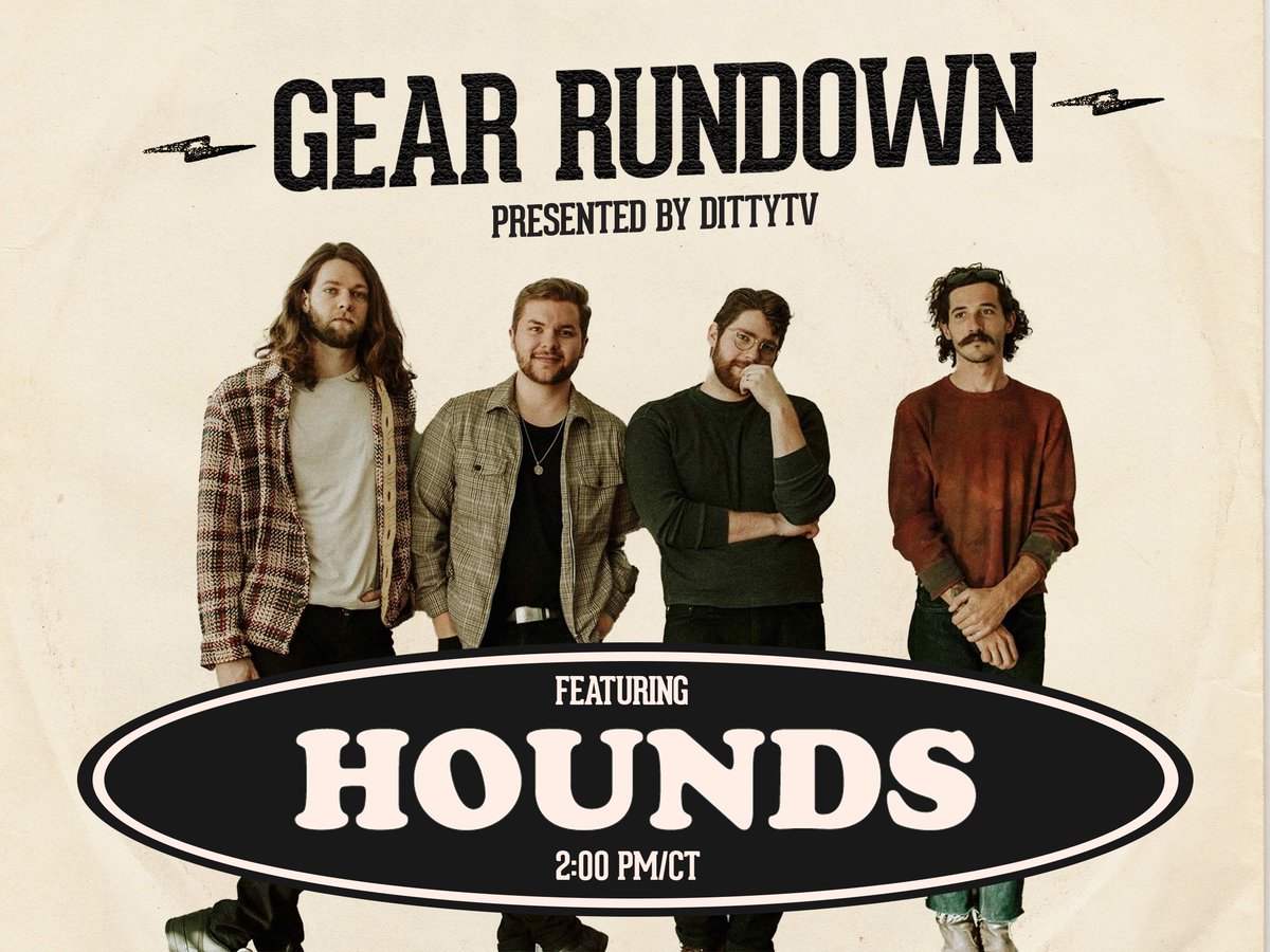 Calling all #gearheads! Tune in to our Instagram story today at 2:00 PM/CT for a gear rundown from <a href="/HoundsOfficial/">HOUNDS</a>. They'll be showing you the in-and-outs of their pedalboards, guitars, and basically everything else you can think of, and they'll give you an exclusive performance!