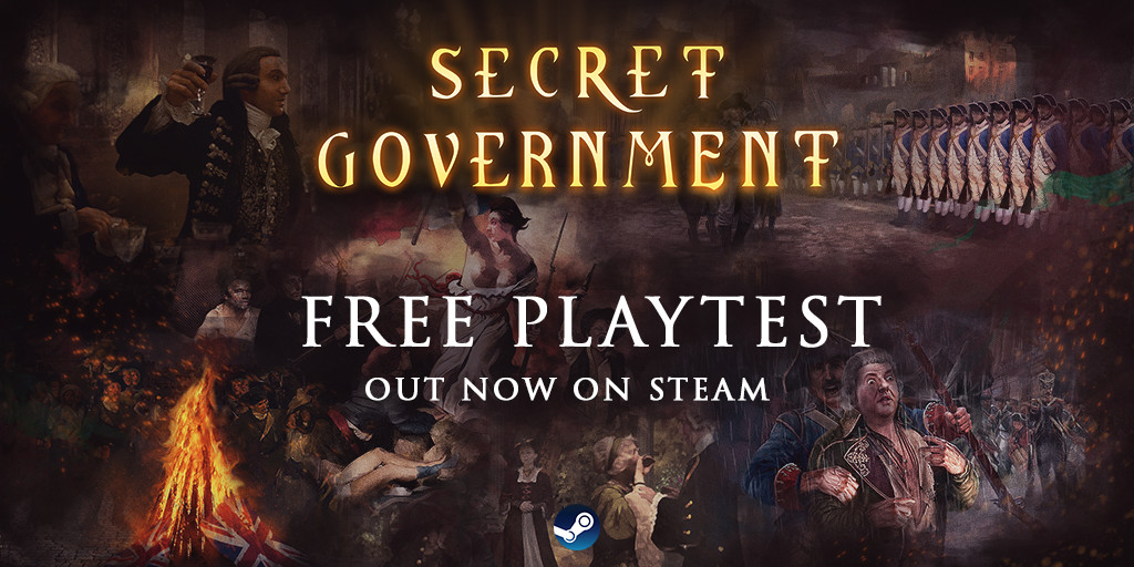 worldsecretgov's tweet photo. === Sign up for the Secret Government FREE Playtest on Steam today! ===

The time has come - as Nostradamus has prophesied, the Steam playtest for Secret Government starts today: https://t.co/FUtCVTGuOO

#strategygames #historicalgames #pcgames #steampowered #pcstrategygames https://t.co/Fz7l2c7tCM