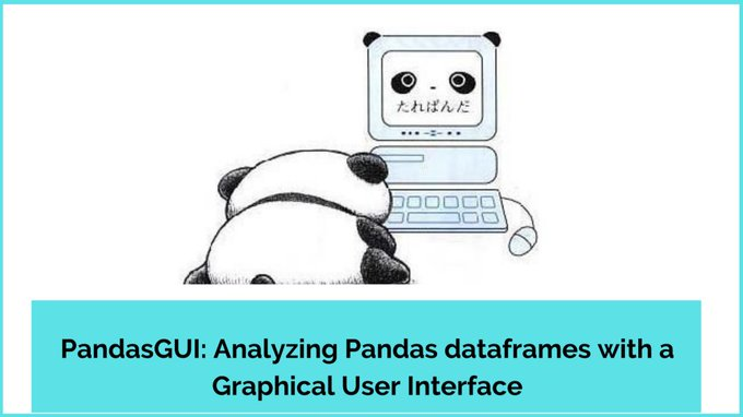 Eli_Krumova's tweet image. #PandasGUI: Analyzing #Pandas dataframes with a #Graphical #User #Interface 🐼💻
👇🏽
towardsdatascience.com/pandasgui-anal…
v/ @SourabhSKatoch
#MachineLearning #ML #AI #100DaysOfCode #DEVCommunity #IoT #IIoT #IoTPL #Python #Serverless #womenintech #cybersecurity #RStats #CodeNewbie #DataScience