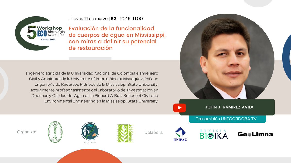 RedEcohh's tweet photo. @jojaraav de @msstate habla de ejercicios de restauración en arroyos bajo el entendimiento de funcionamiento de las corrientes. Integración geomorfología, hidrologia y bichos! Muestra criterios claves de evaluación @inst_humboldt https://t.co/nfR64ujd00