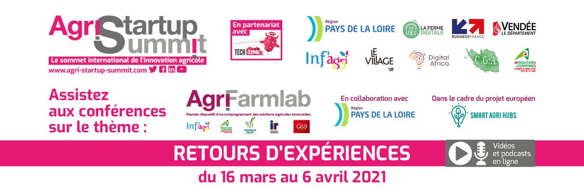 Vivement mardi ! Nouvelle thématique <a href="/AgriFarmlab/">Agri Farm lab</a> : retours d'#expériences - en partenariat avec <a href="/AgriStartSumm/">Sommet international de l'innovation agricole</a> 

#Vendee
#GDS
#ApisDiffusion
#BovinsCroissance
<a href="/aptimiz/">Aptimiz</a> <a href="/Advansee_fr/">E-gleek par Advansee</a> #baoba <a href="/BacchusMy/">MyBacchus</a> #mobiprotect