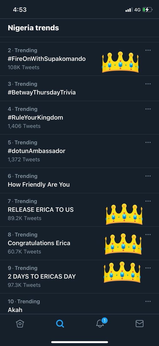 Kaylims01's tweet photo. Nigeria Tread table @ 4:53 p.m ! It can only be @EricaNlewedimโs Elites ๐๐พ๐๐พ๐๐พ๐๐พ #AWishForErica #FireOnErica #FireOnWithSupakomando
RELEASE ERICA TO US
Congratulations Erica
Congratulations StarGirl
2 DAYS TO ERICAS DAY https://t.co/qw7iR11BV2