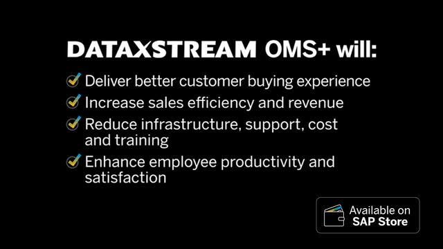 robbieplourde's tweet image. #RT @DataXstream: RT @srivats_s: Now on #SAPStore, OMS+ from @DataXstream helps organizations gain a competitive advantage by enabling the processing of complex SAP orders with minimal end-user training, allowing for real-time interaction with the #suppl…