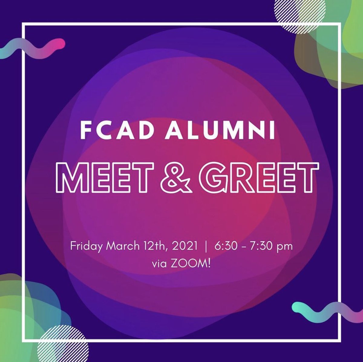 serena_lalani's tweet photo. Calling @RyersonFCAD &amp; @RSJnow students 📢 This is happening tomorrow thanks to @RCDSonline and there are a variety of Alumni panelists (myself included) attending. Hope to meet you there ☺️ https://t.co/yFEzd9UagG