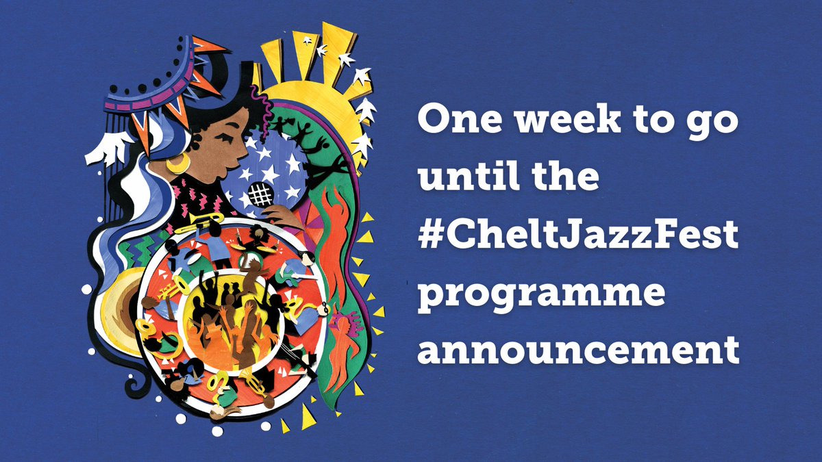 There's just one week to go until we announce the programme for #CheltJazzFest 2021! The two-day digital Festival will be held from 1 - 2 May and will be streamed live on our YouTube channel. 

Subscribe to our channel and turn notifications on: bit.ly/3rE2kym