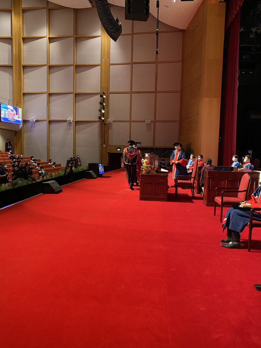 Sathya attended the convocation - the first one on the roster to be called! And I happened to be the presenter - a make-up convocation for those who missed it last year due to the pandemic...