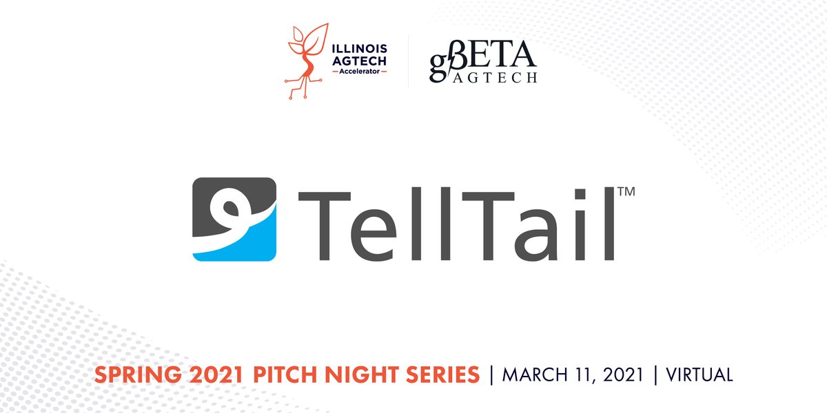 .<a href="/telltailag/">TellTail</a> provides a digital platform that improves the management of pig production by digitizing &amp; simplifying the daily operations of barn labor and much more.

Connect with them TONIGHT at Illinois Agtech Accelerator's gBETA AgTech Pitch Night! 

➡️ bit.ly/3rFaeY6