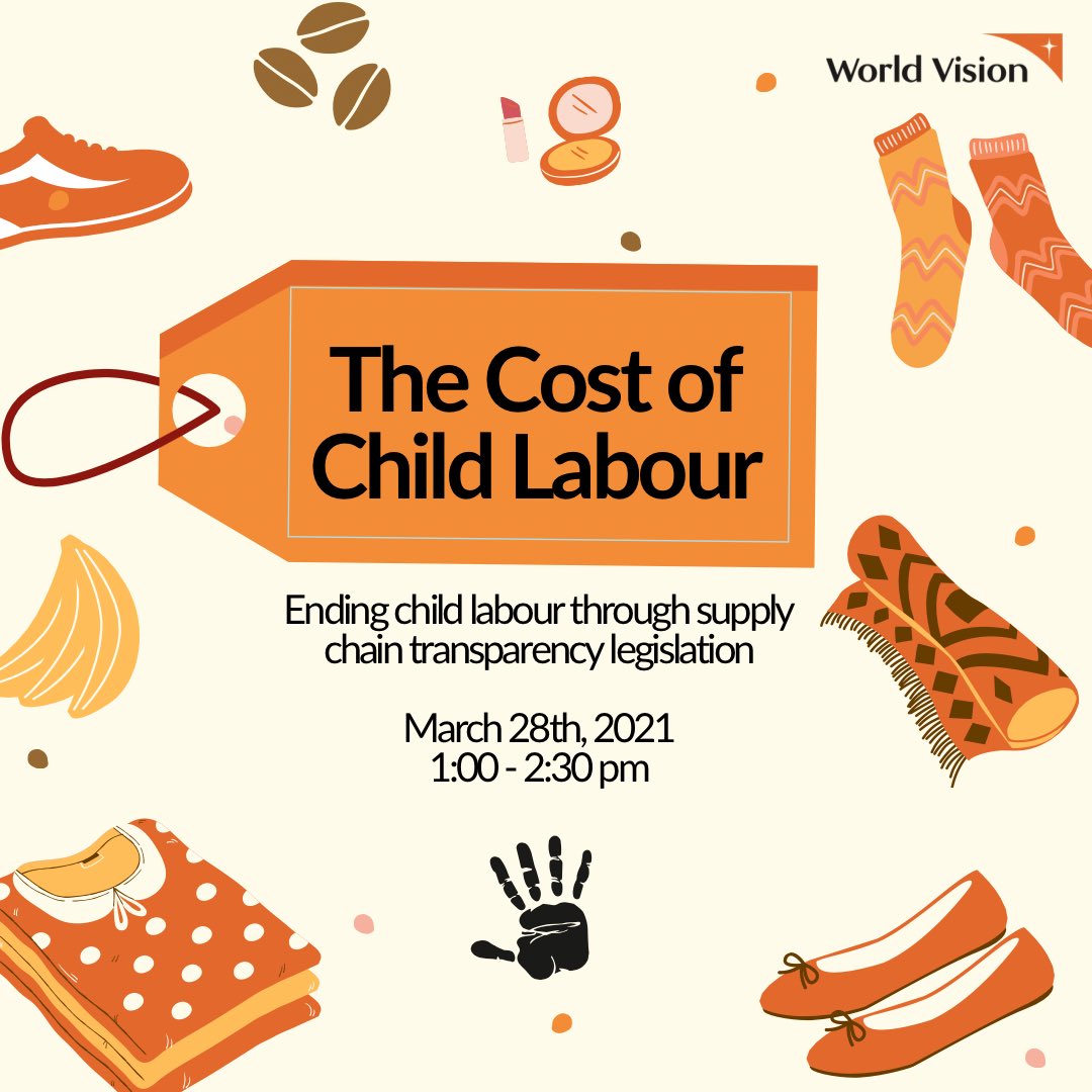 Come join us on March 28th for our “Cost of Child Labour” event - we will host speakers and interactive sessions on addressing child labour through legislation, and what YOU can do about it! Free registration at link in bio (limited capacity) #advocacy #childlabour