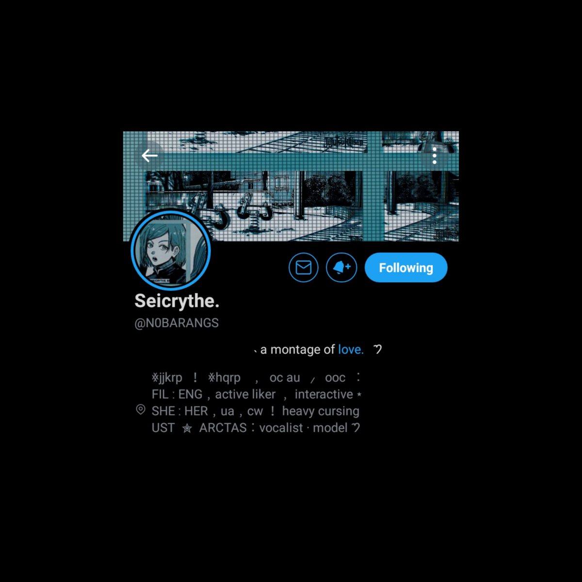 SYNTAR0U's tweet photo. ︰#hqrp #jjkrp

Hello! Gising pa ba kayo? Please interact with this tweet if it's okay for us to follow you using our main and other rp accounts that will be listed down. Interactive naman kami, dw! Also, ARCTAS is a newly made Jujutsu KaisenxHaikyu band!au. + https://t.co/IVRGt2V1Fk