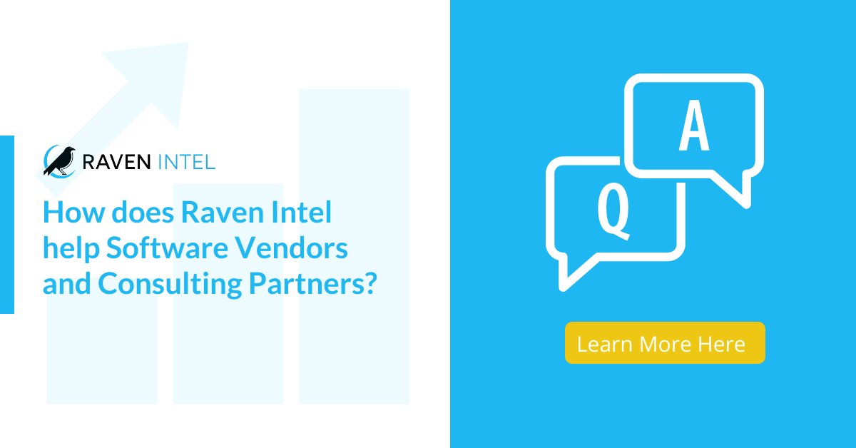ravenintell's tweet photo. If you’re a software vendor or consulting partner, Raven Intel can help amplify the voice of your customer. Learn more on how Raven Intel can benefit your organization here: https://t.co/Tivv34cAoP https://t.co/MfI3XWPZ3J