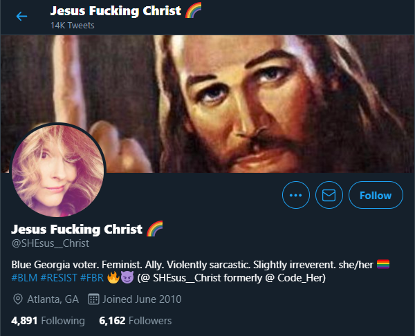 Are you a Christian? Do me a fave and report this account for hate against a protected group (religion). TIA.