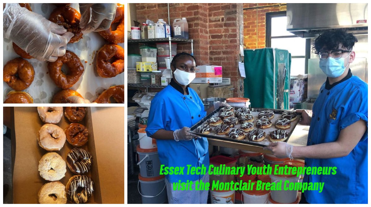 Our Culinary Entrepreneurs learned hands-on with @rachelrwyman owner of @montclairbread. They listened as she shared her love for baking, and the courage it took to start her own business! They learned all the steps involved in 🍩 and 🥖 making, and had fun! <a href="/CareerTechNJ/">CareerTechNJ</a>