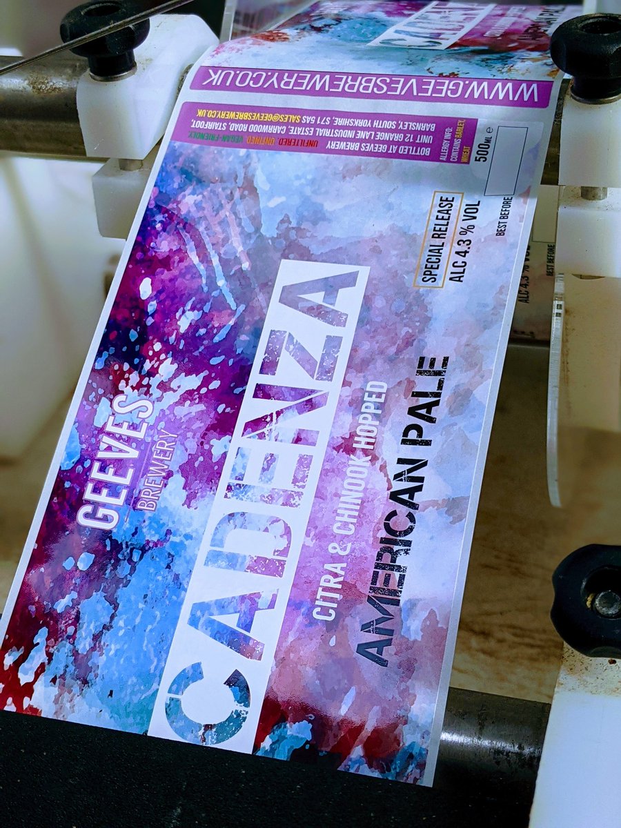 As spring fast approaches, we've been restocking with Cadenza in bottle. This features the two fantastic US hops Citra &amp; Chinook for tropical fruity citrus flavour. You can buy it through our website here;
geevesbrewery.co.uk/shop.html