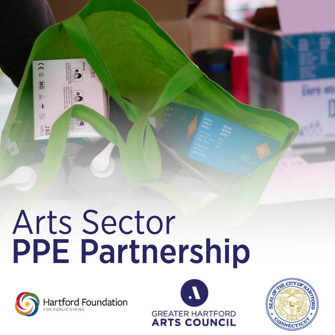 LetsGoArts_org's tweet photo. We're proud to announce that we're offering another round of Arts PPE distribution in partnership with the City of Hartford and @HartfordFdn. Apply by 3/31 at https://t.co/CjQq0yc7PB #makeartpossible https://t.co/XIgulQrwM9