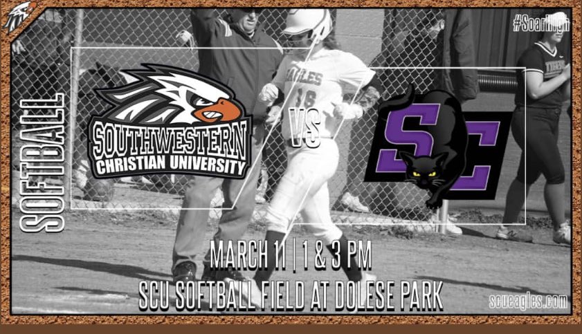 SCU Lady Eagles (@scu_softball) on Twitter photo Game day! 1 and 3 at home! Come support your lady Eagles! Game day! 1 and 3 at home! Come support your lady Eagles!