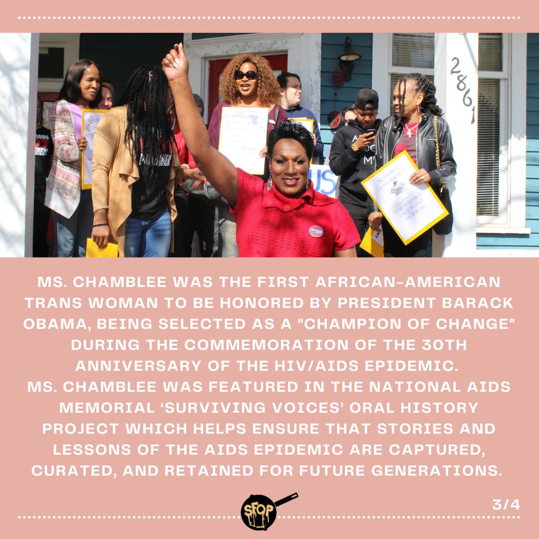 sfqpatl's tweet photo. This month we're highlighting Black trans women, with roots in the South, who make history and create culture!🏳️‍⚧️✨⁠
⁠
This week we're spotlighting the amazing Dee Dee Chamblee, founder of LaGender Inc, activist, and ATL icon!
⁠ https://t.co/F7Q4yYIdT4