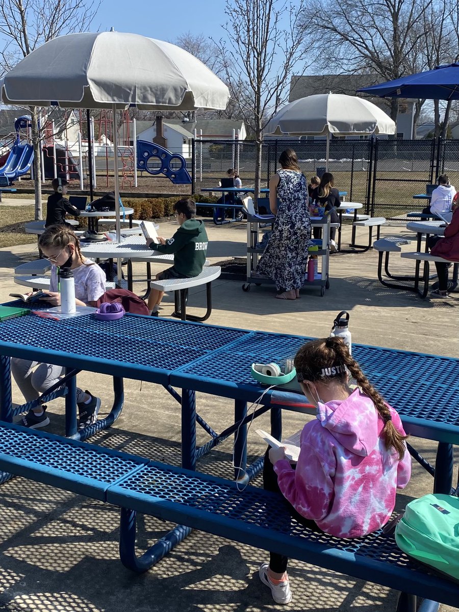 Maximizing our learning spaces as we keep our students safe.#crsmustangs #BeTheGood #HazletProud