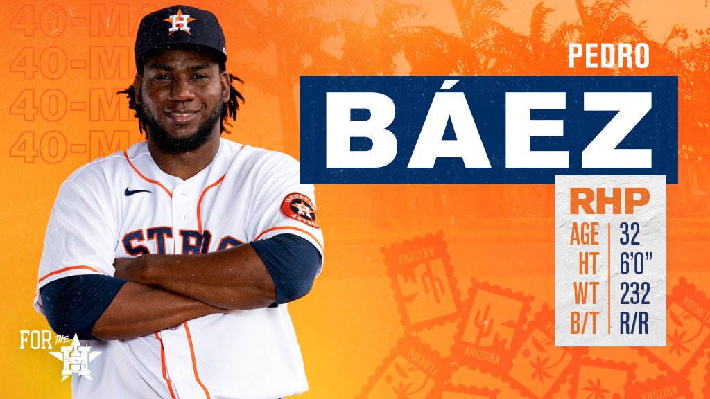 Houston Astros on X: Get to know the guys on the 40-man roster! RHP Pedro  Báez has been one of most effective and durable relievers in the Major  Leagues since making his