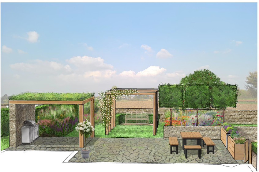 BAGDcourses's tweet image. #StudentSpotlight: Perspective views of the patio seating area and the pond garden, and concept plans developed by #BAGDgraduate Todor Todorov. 👏🌱 Follow more of his great work: sculpscapedesign.com

#gardendesign #landscapedesign #gardendesigner #BAGD