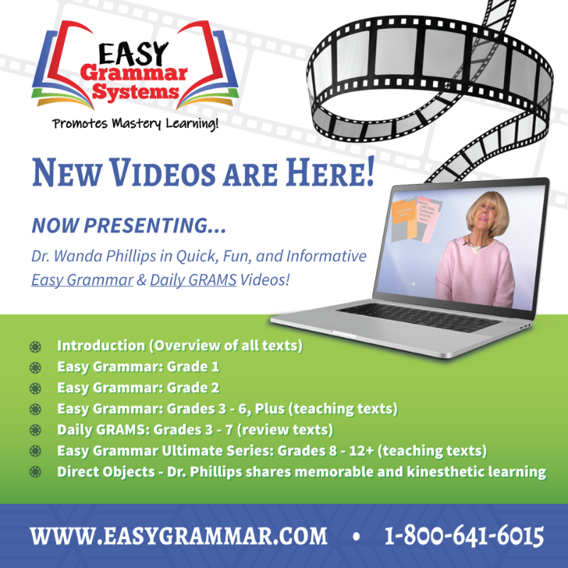 TOSMag's tweet photo. Visit https://t.co/k3FXFW6WhT and watch Dr. Wanda Phillips share in short, fun videos why Easy Grammar, Daily GRAMS, &amp; Easy Grammar Ultimate Series texts are easy to learn yet result in mastery learning. “My oldest . . . scored in the 97th percentile on the PSAT.” S.M., OH #ad https://t.co/6Jsex4u0Sv