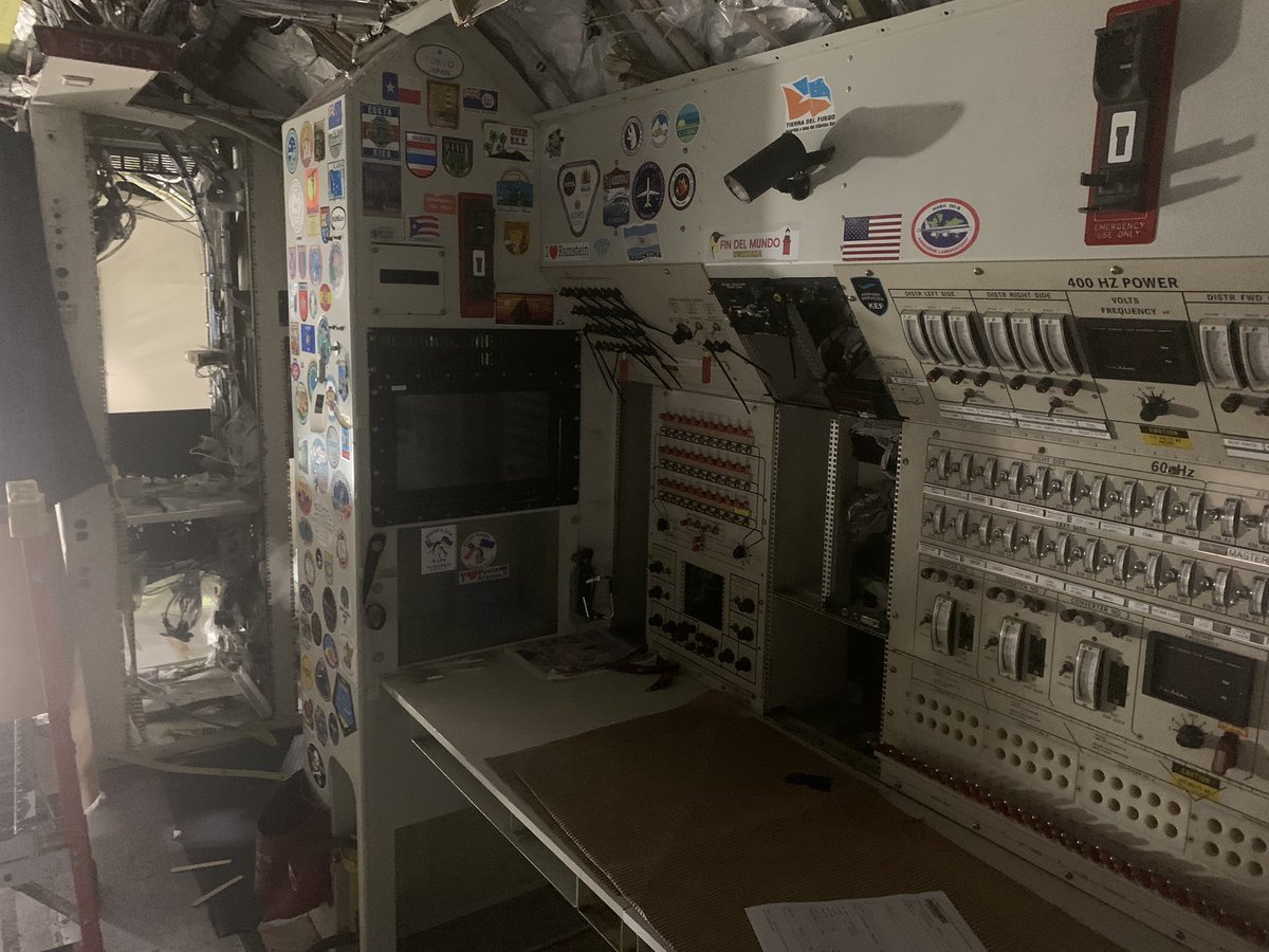 MSMN817's tweet photo. Visiting my former colleagues at #NASA817 #NASA_DC8 @stengineeringna in @SanAntonioTexas here’s what she looks like during a heavy check @NASAArmstrong @NASAAirborne @NASAExpeditions @NASAEarth #NASA_ATom https://t.co/TMHOaXJGwT