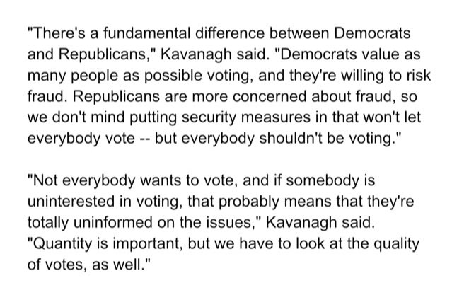 yashar's tweet photo. This is what John Kavanaugh, a GOP member of Arizona’s House of Representatives told CNN about voting. 

@DianneG @ericbradner report 

https://t.co/XEzkU6XQYv https://t.co/zupgSmU4h9