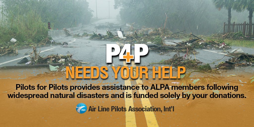 ARWMEC's tweet photo. Pilots for #Pilots (P4P) is a 501(c)(3) tax-exempt #charity created to offer financial assistance to @ALPAPilots pilots and their dependents to cover the immediate, extraordinary expenses that follow widespread, catastrophic events. Learn more https://t.co/nf93r9mgWm. https://t.co/pZN204oQtH