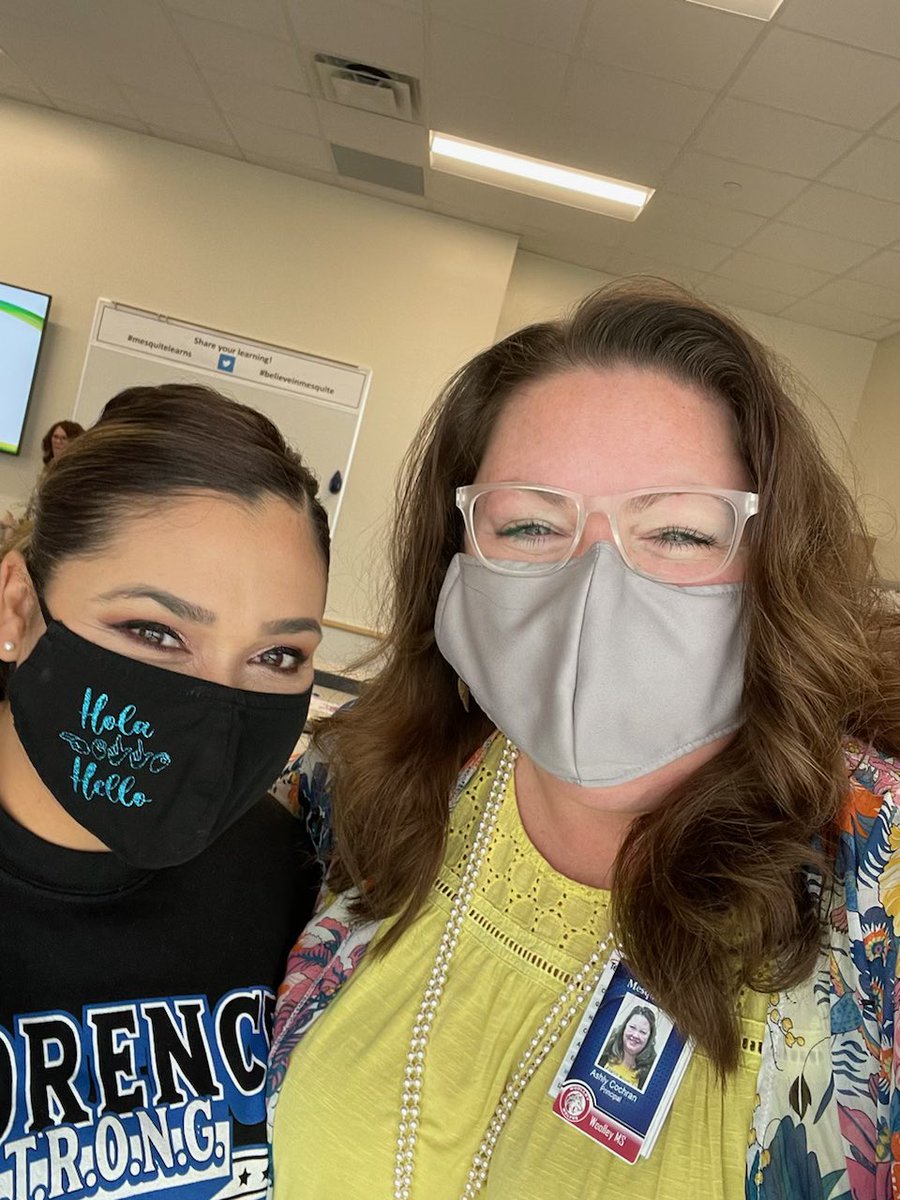 My amazing principal buddy!  I admire your love for kids and your vision for instruction! #BelieveinMesquite