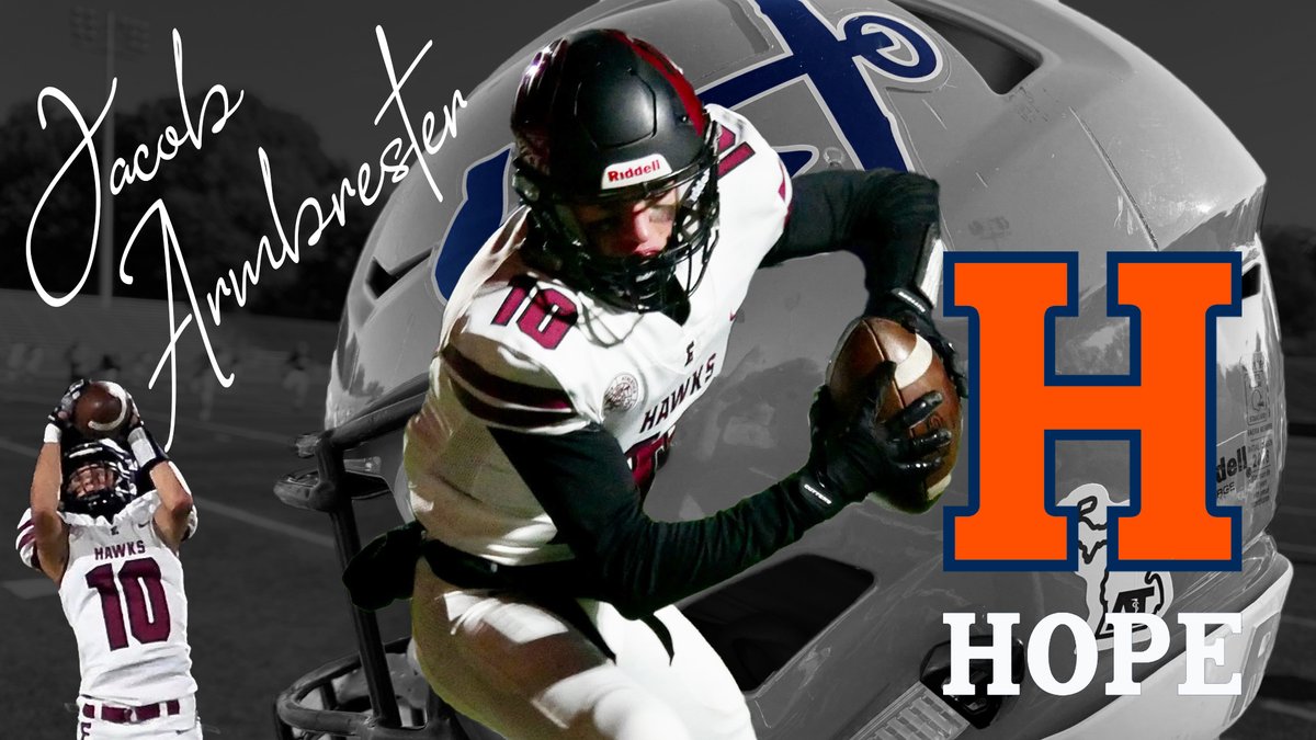 Congrats Jacob! We are excited to follow your journey at Hope College. @HopeCollegeFB @ArmbresterJacob